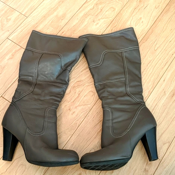 zip up heeled boots